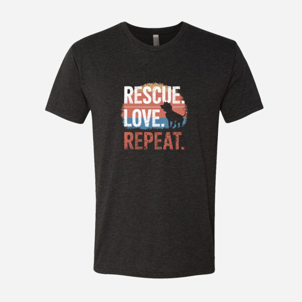 Rescue, Love, Repeat - Unisex Triblend T-Shirt Thumbnail