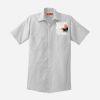 Short Sleeve Striped Industrial Work Shirt Thumbnail